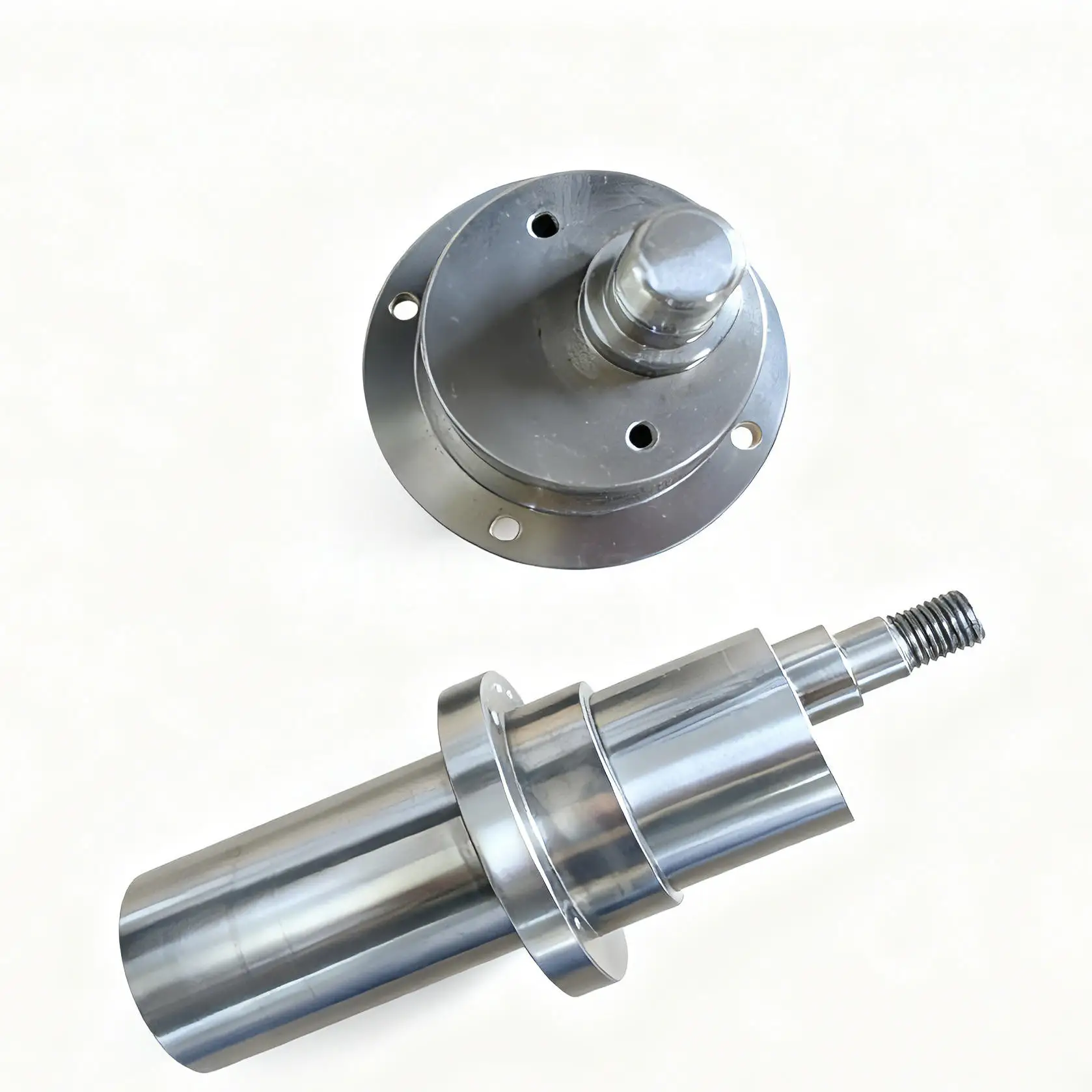 Custom CNC Machining Carbon Steel 4140 Precision Clevis Pin with Cross Drilled Holes for Hydraulic Cylinder Linkage ±0.01mm