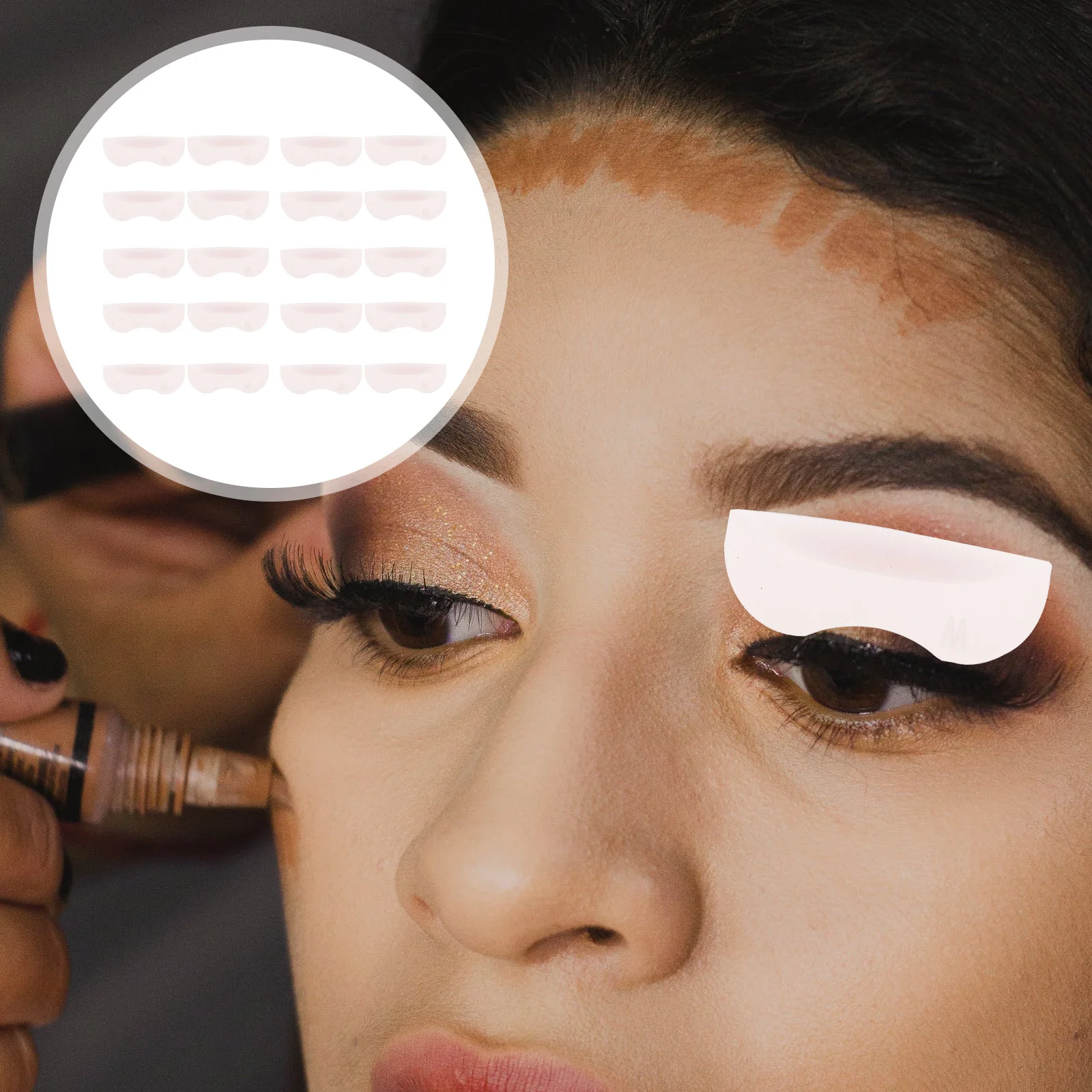 2 ボックスシリコンパッドまつげパーマ用まつげエクステンションツールまつげ移植用品つけまつげホルダーマット