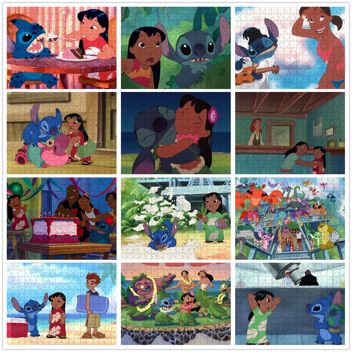 

Disney Stitch Cartoon 1000 Piece Puzzle Puzzle Adventure Children's Brain Burning Game Puzzle Gift Preferred