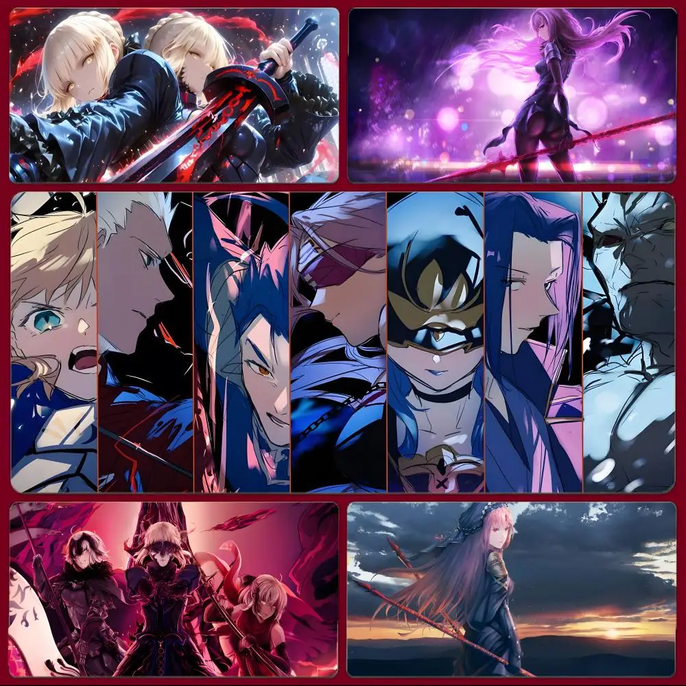 FateGrand Order Mouse Pad Large Gaming Mousepad with Stitched Edges Thickened Desk Mat PC