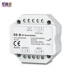 SS-B(WZ) 1CH*1.5A ZigBee/RF Push Switch SS-B(WT) WiFi/RF Push Switch Tuya App SS-B 1.5A RF+Push Switch AC100-240V Smart switch