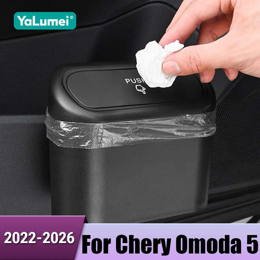 Auto Rücksitz Hängen Mülltonne Mülleimer Lagerung Box Organizer Zubehör Für Chery Omoda 5 C5 E5 FX 2022 2023 2024 2025 2026