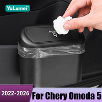 Car Backseat Hanging Garbage Bin Trash Can Storage Box Organizer Accessories For Chery Omoda 5 C5 E5 FX 2022 2023 2024 2025 2026