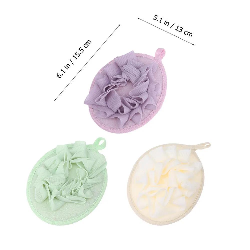 9Pcs Bath Ball Fast Drying Mesh Structure Convenient Rope Handle Bathtub Accessories for Home Spa Cleansing Solution