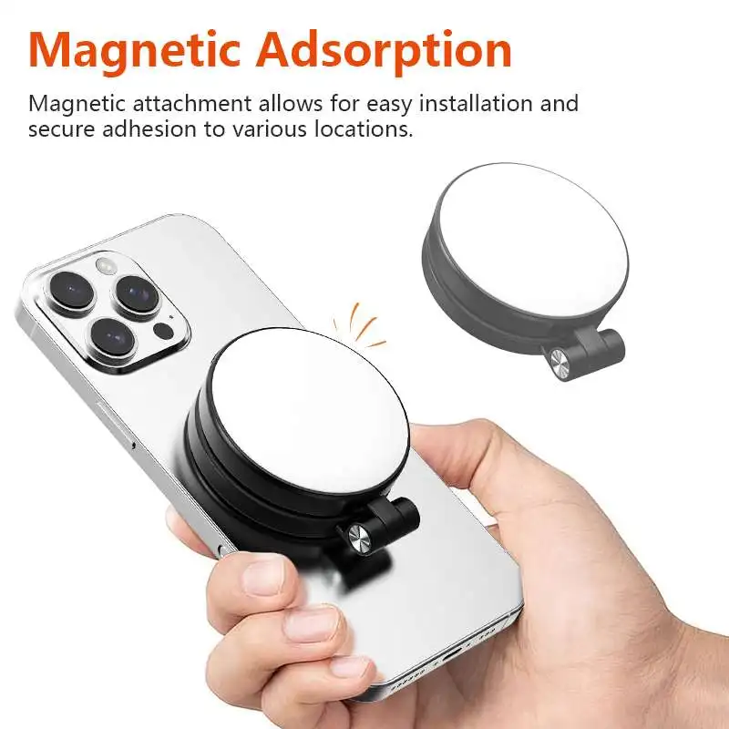 

Магнитный заполняющий светильник для смартфона, мини-светильник для селфи, 3 режима регулируемой яркости для телефона