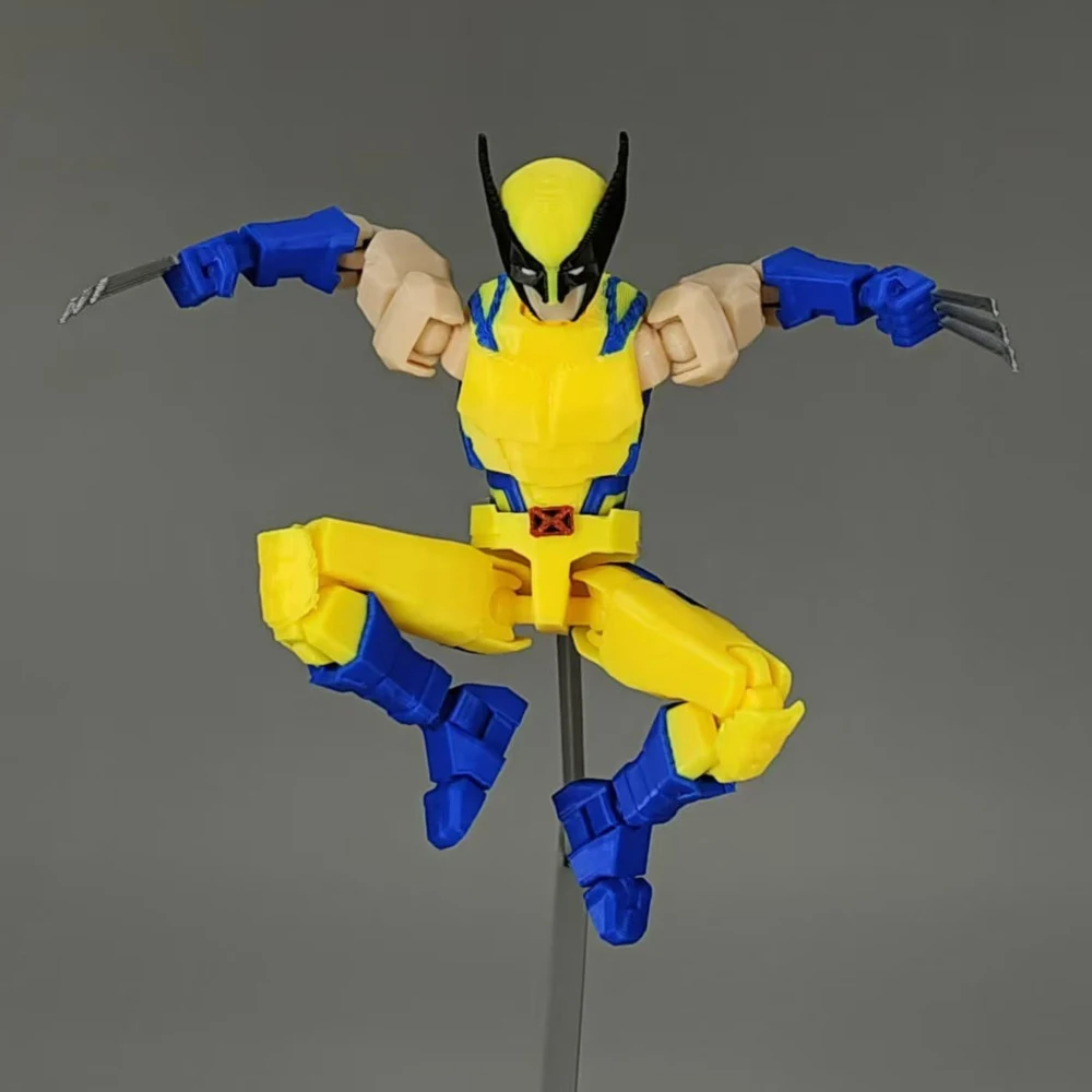 3D Printed Wolverine Marvel Legends Superheros Toys Action Figures Anime Multi-Jointed Shapeshift Mannequin Model Ornaments