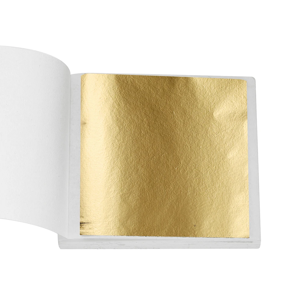 100Pcs Nachahmung Gold Folie Papier Blatt Vergoldung Blätter Silikon Für Form Schmuck Machen Füllung Handwerk Nagel Dekor ResinCrafts