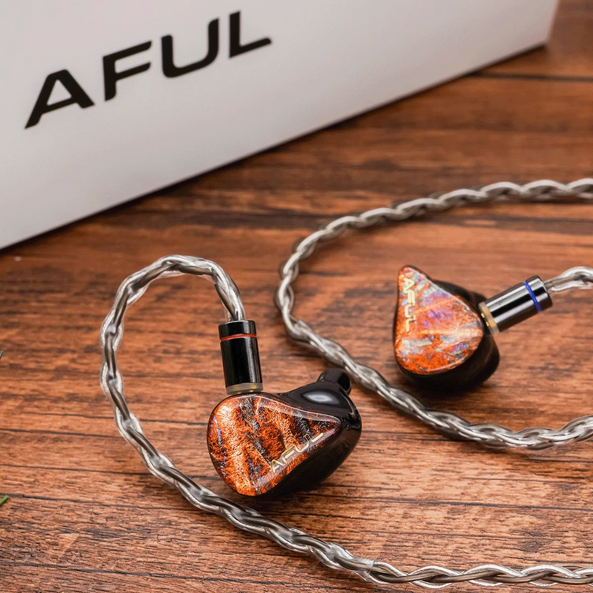 AFUL Előadóművész 5 vezetékes IEM 1DD + 4BA Hibrid vezető Távbeszélőkagyló Stúdió audiophile hifi headse vel 2pin Levehető Vezeték