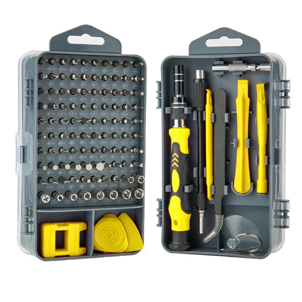 

115 In 1 Slloy Steel Screwdriver Set Multi-functional Tool For Repairing Watches Cameras TVs Computers Mobile Phones Repair Tool