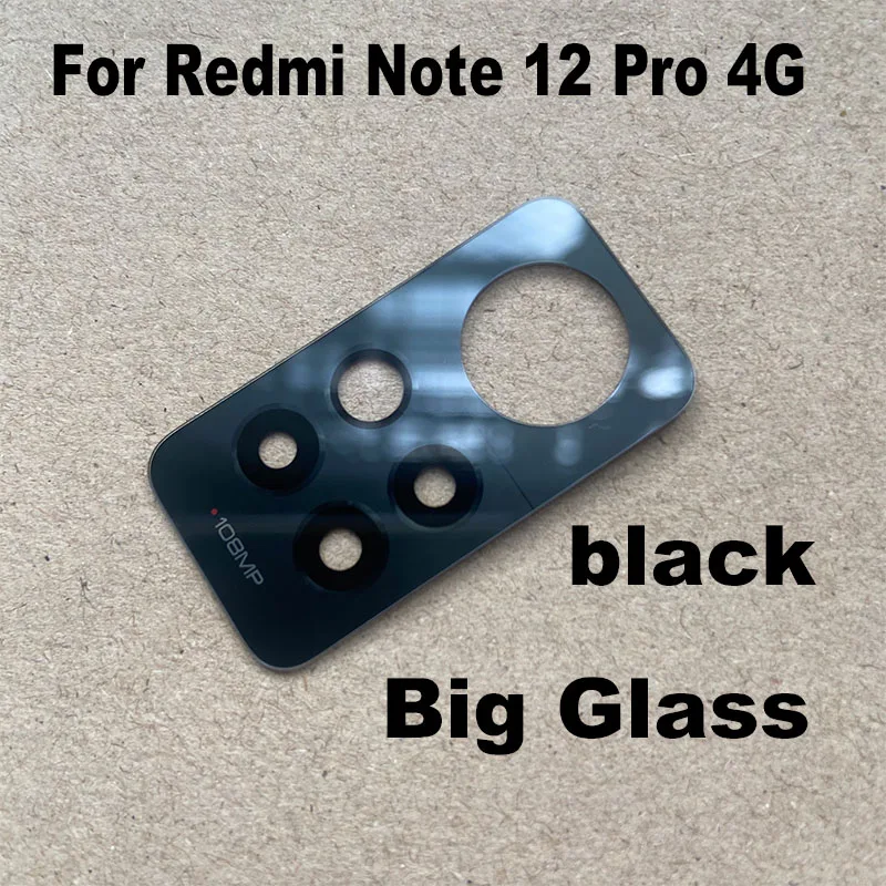 New For Xiaomi Redmi Note 12 Pro 4G Back Camera Glass Rear Camera Glass Lens With Frame Replacement 2209116AG