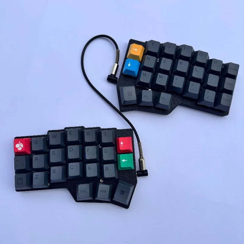 WCORNE V4.1 Wireless Split Keyboard Customized Hot Swap 2.4G Single Mode Split Ergonomic Keyboard VIAL Left Right Hand Keyboard
