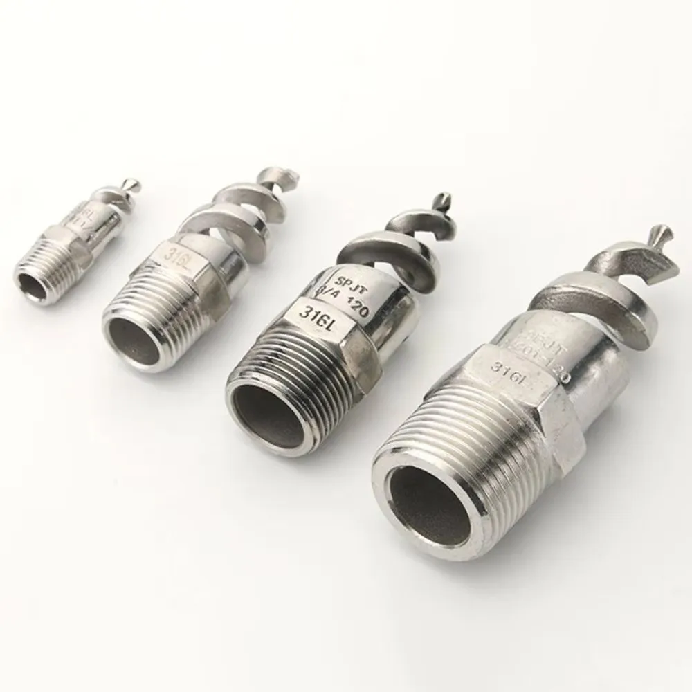 316 Stainless Steel Spiral Cone Nozzle BSP Thread 1/4