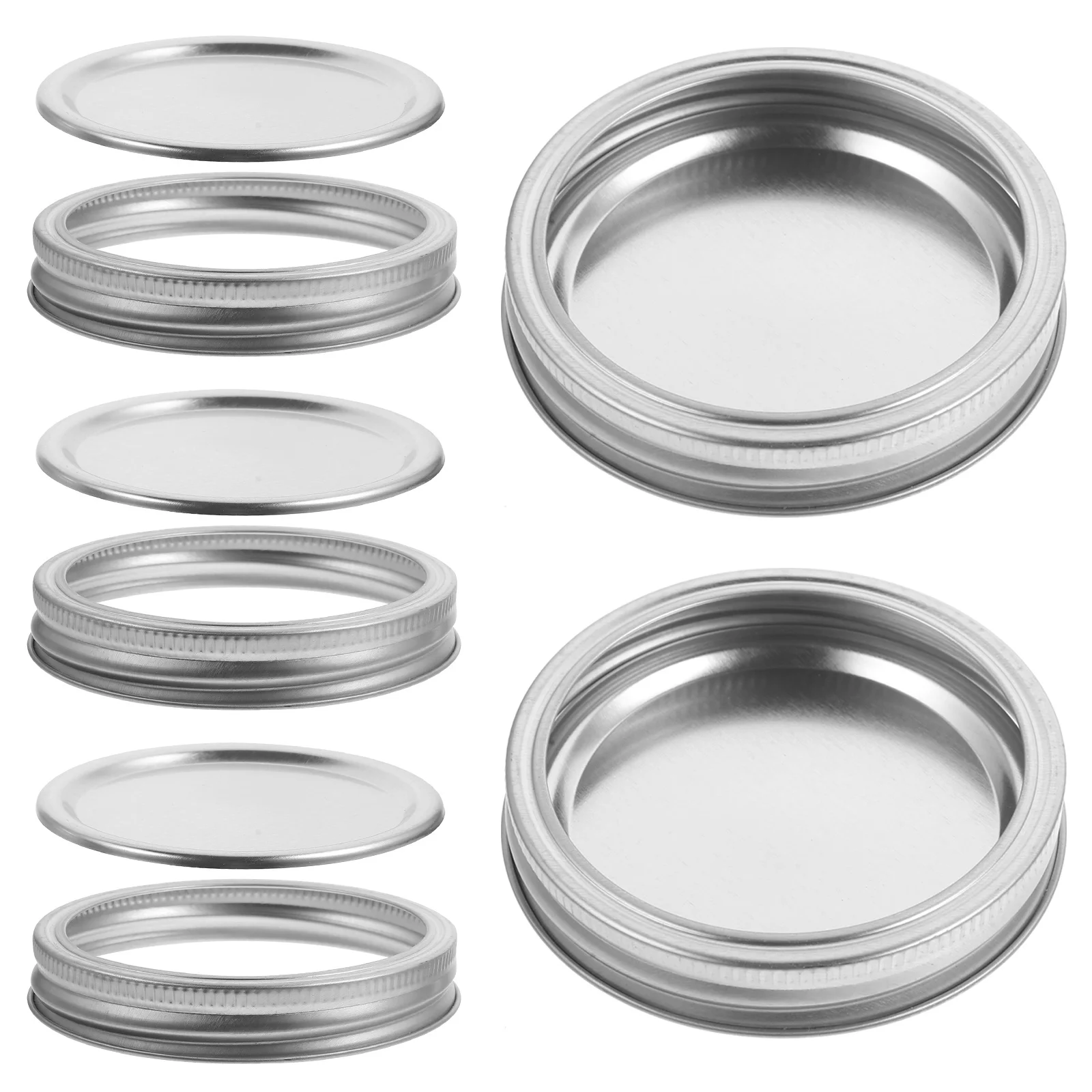 

5Sets Canning Jar Lids Tinplate Mason Jar Caps Leakproof Airtight Metal Storage Lids for Preserves Jars Metal Jars Caps