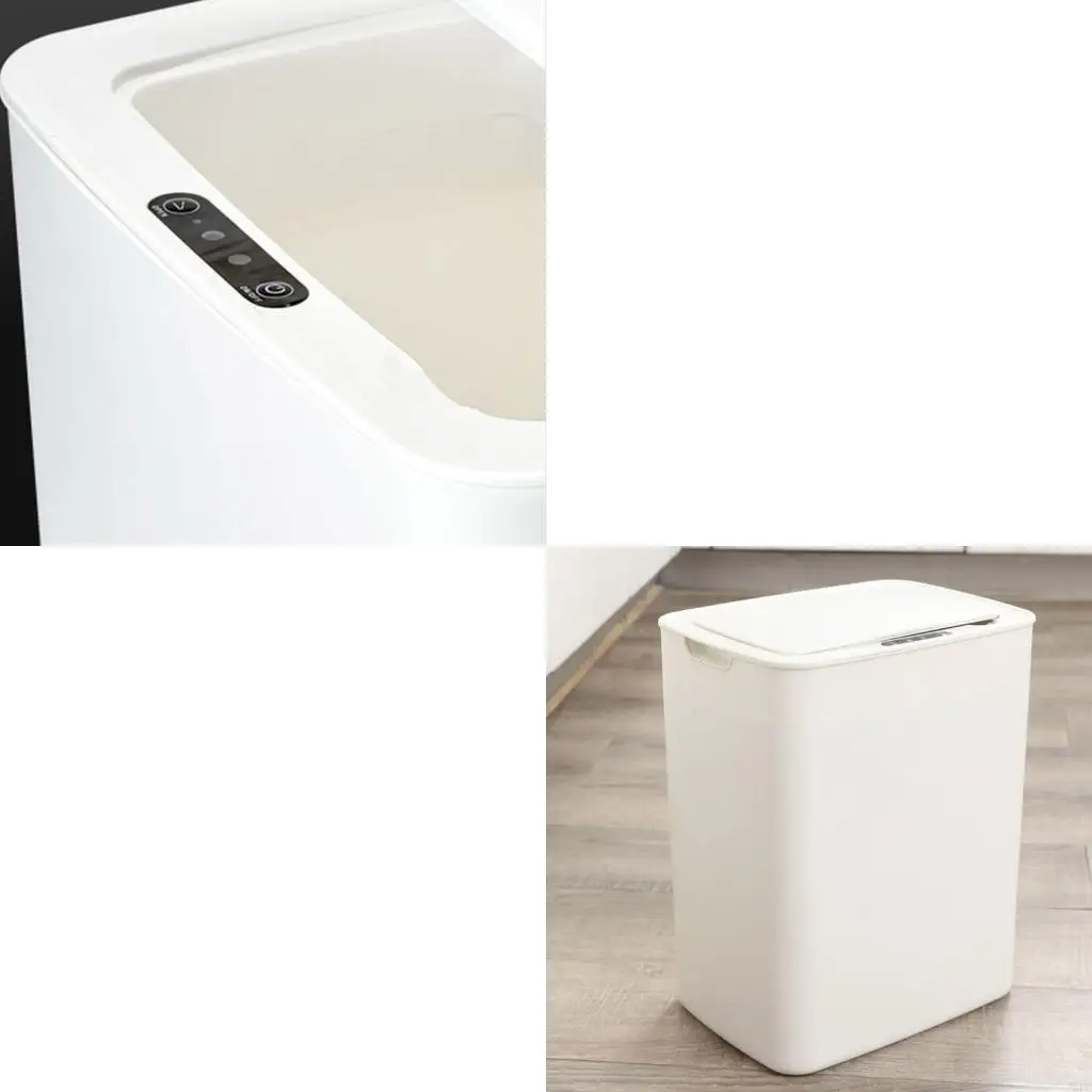 

J6PE Trash Can Electric Touchless Square Automatic Bin Home