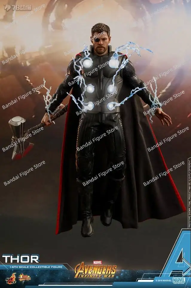 HOTTOYS HT MMS474 1/6 ธอร์ 7.0 ฟิกเกอร์แอ็คชั่น มนุษย์ผู้ร้าย อเวนเจอร์ อินฟินิตี้ วอร์ ภาพยนตร์มาร์เวล ของแท้ ขนาด 12 นิ้ว ชุดเต็ม โมเดลทหาร ของขวัญ
