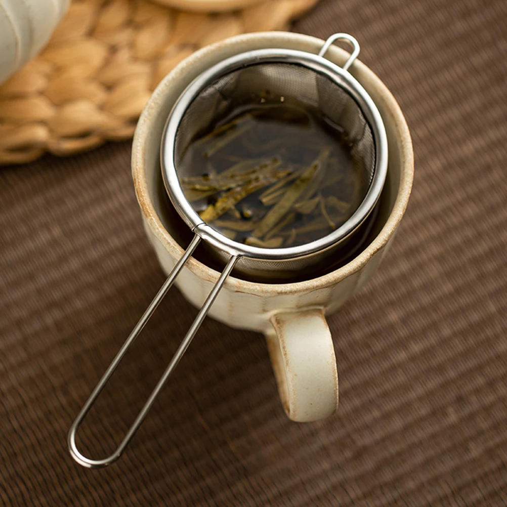 

Stainless Steel Strainer 304 Noodle Strainer Basket Fine Mesh Soup Dumpling Colander Spoon For Pasta Vegetable Tea Filtering