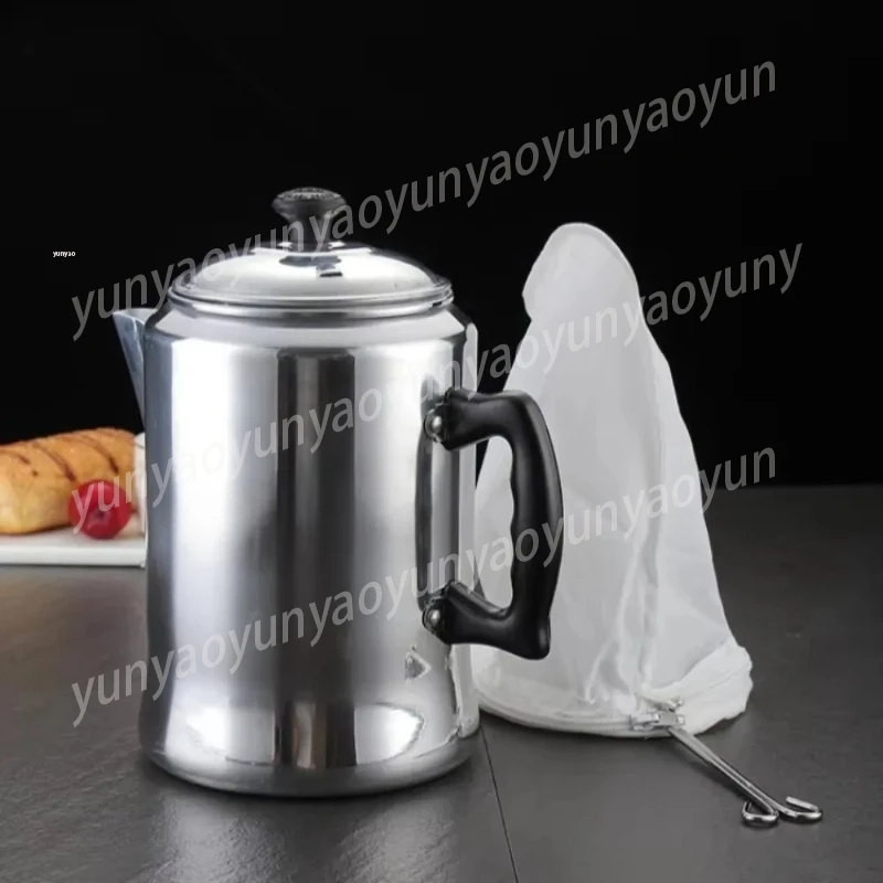 

Кофейник для плиты Style Stovetop, 3 л, ручной работы, из алюминиевого сплава, для молочного чая и турецкого кофе, винтажная кухонная утварь