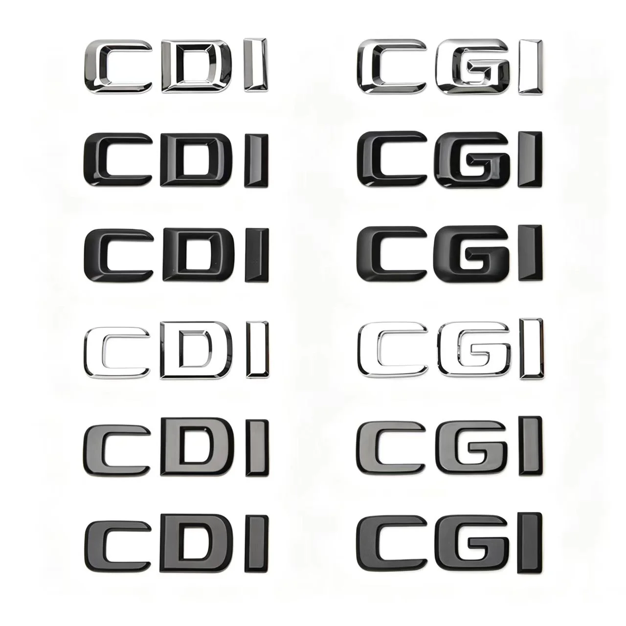 

ABS Car Trunk Letters Emblem Decals CDI CGI Badge Sticker Accessories For Mercedes Benz A B C E GLK CLS Class ML 320 220 250 280