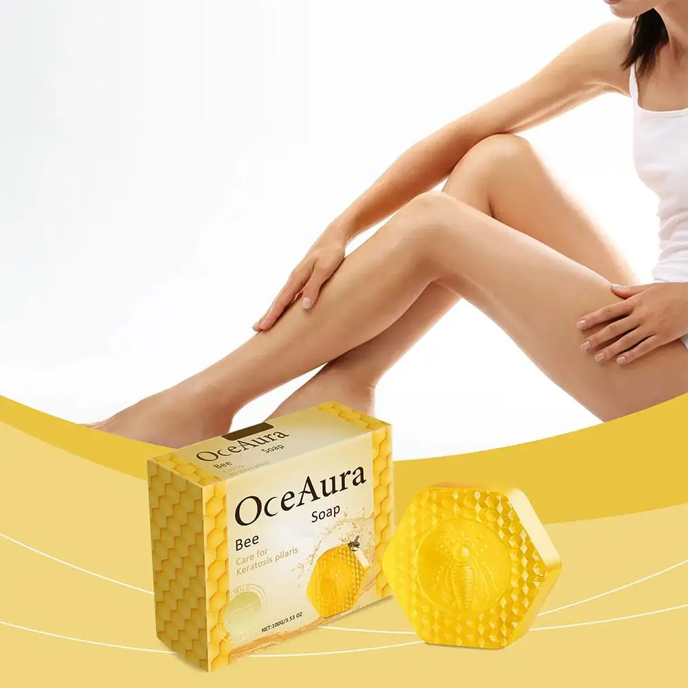 100g Bee Soap Handmade Soap Cleansing Bath Moisturizing Bath Refreshing Soap Care Acne Skin W2j7