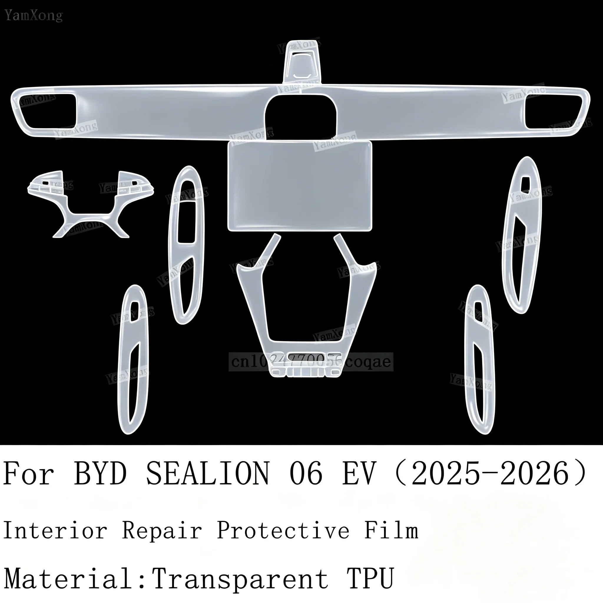 For BYD SEALION 06 EV Interior Kit Protective Film Navigation Dashboard Screen Scratch Center Console Gearbox Gear Panel Sticker