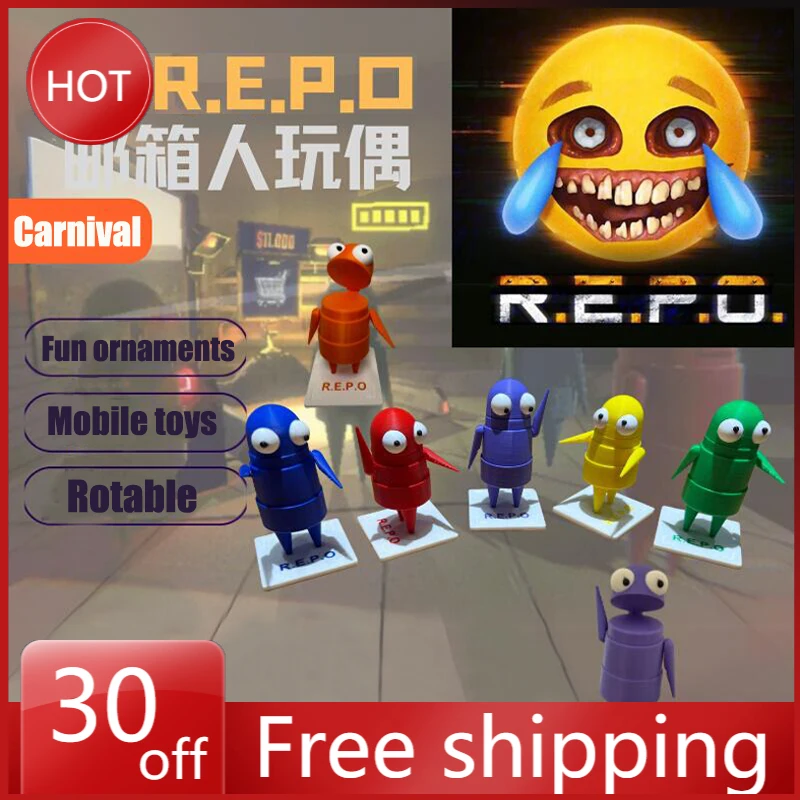 

Robot Action Model Doll 3D Printing Decoration with Movable Eyes Multiple Joints for Children Car Ornament Desktop Ornaments Toy