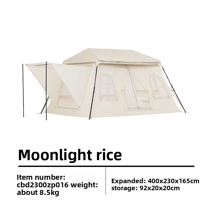 بلاك دوج معدات التخييم بين عشية وضحاها غرفة واحدة وغرفة معيشة واحدة خيمة أوتوماتيكية Miye للحماية من الشمس في الهواء الطلق محمولة