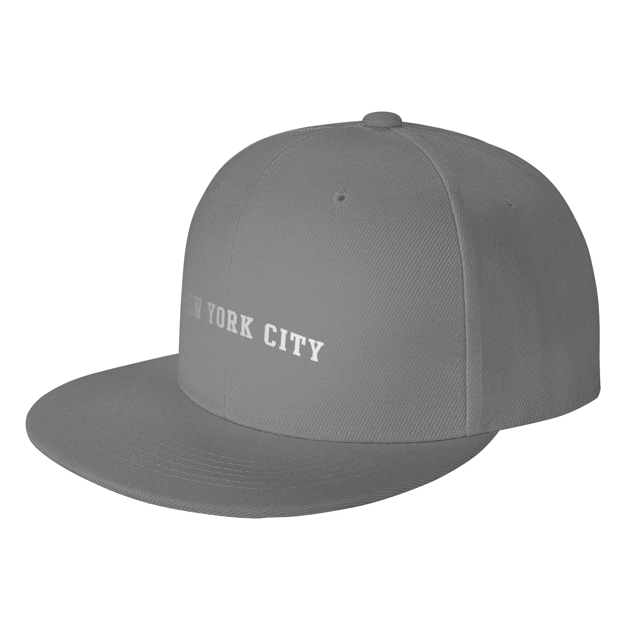 Fashion New York City Flat Brim Sun Hat  Vintage Distressed Tennis Female