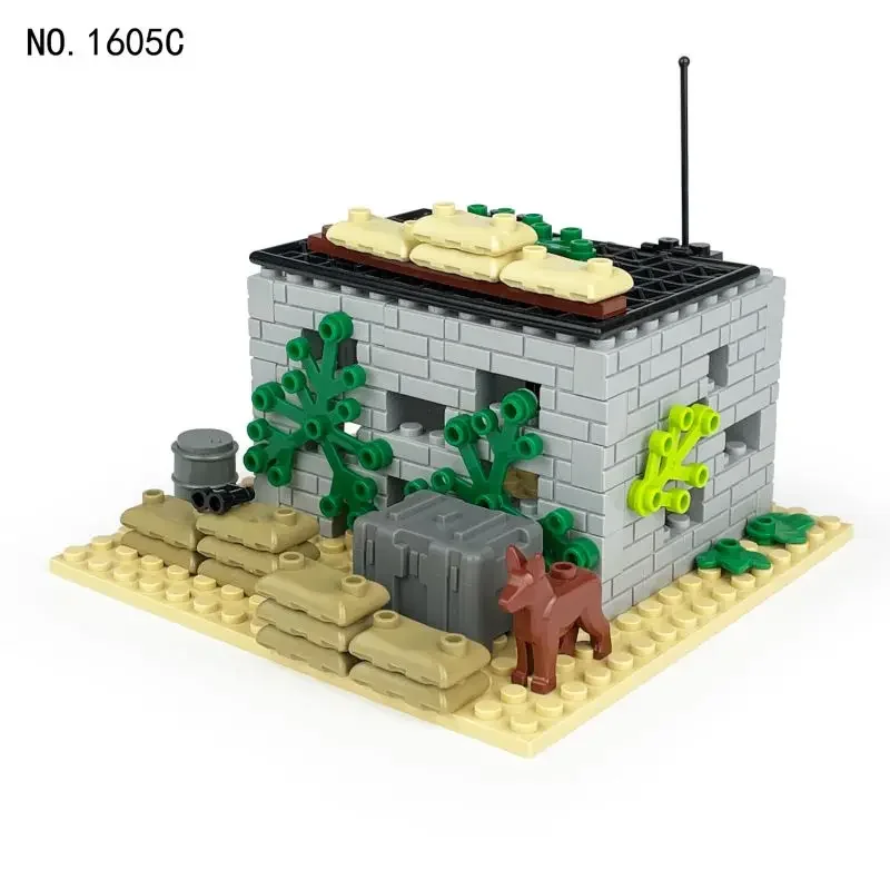 

Military Moc Series Small Fortification Police Dog DIY Accessories Building Blocks Bricks Toys Gifts