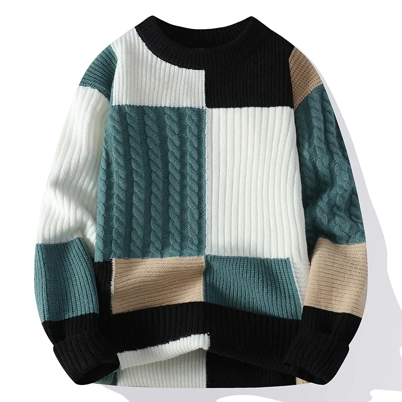 2024 New Autumn Winter High End Soft Warm Wool Sweater Men Korean Harajuku Mens Sweaters Luxury Fashion Christmas Jumper For Man