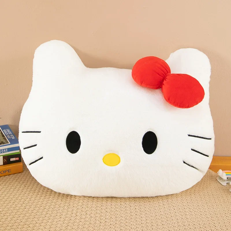 MINISO Sanrio's KT Plush Toy Pillow Doll Bed Ornaments Sofa Decoration To Accompany Children To Sleep Children's Birthday Gifts