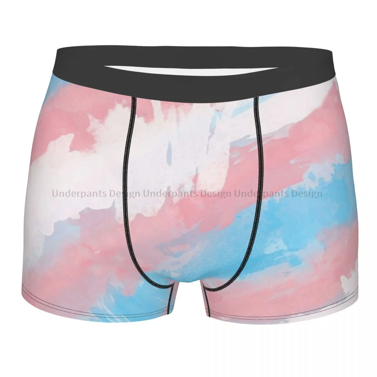 

Trans Watercolor Pride Underpants Breathbale Panties Male Underwear Comfortable Shorts Boxer Briefs