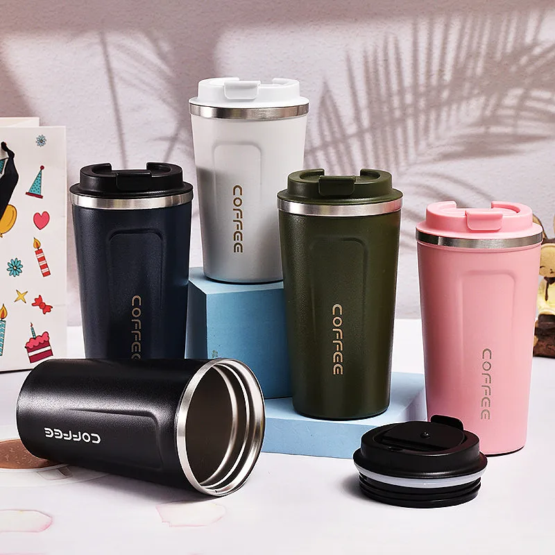 Thermos à café populaire 350/500 ml, bouteille isotherme en acier, jolie gourde thermique sous vide