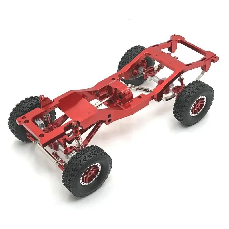 Kit de chasis de marco de Metal MN82 LC79 con eje, caja de cambios, enlaces de neumáticos, varilla de tracción, montaje de amortiguador, fijaciones de resorte, actualizaciones de coche RC