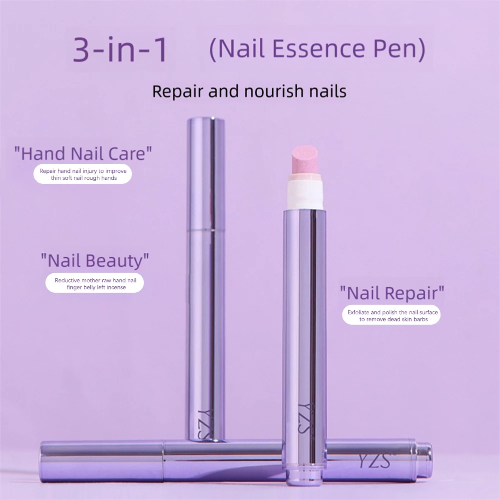 세라믹 큐티클 오일 푸셔 펜, 손톱살 치료, 손톱살, 건조하고 손상된 손톱, 네일 아트용 큐티클 제거 펜 (1/2/3개입)