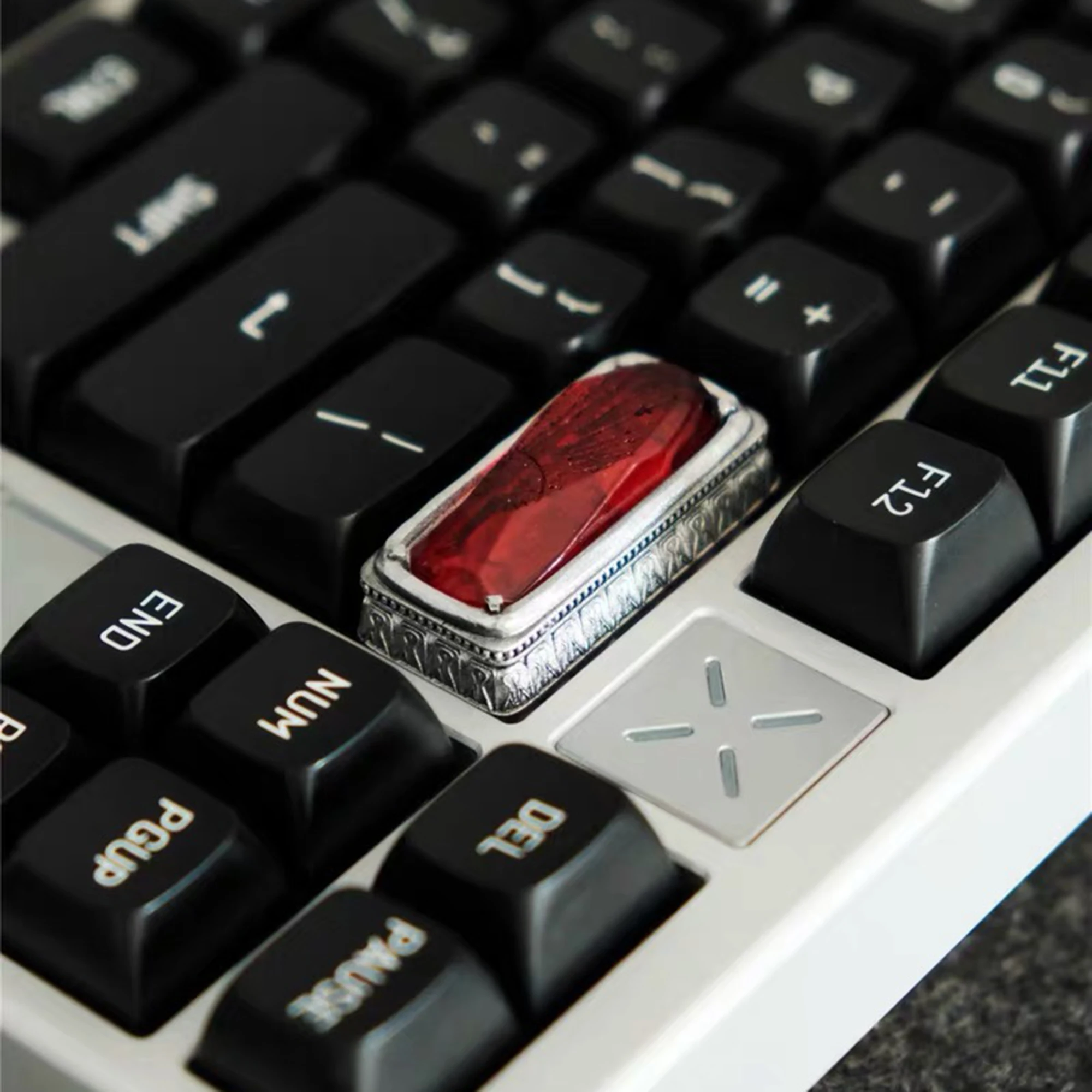 

Magic Stone Shine Through Custom Keycaps 2u Backspace Resin Keycap for MX Mechanical Keyboards