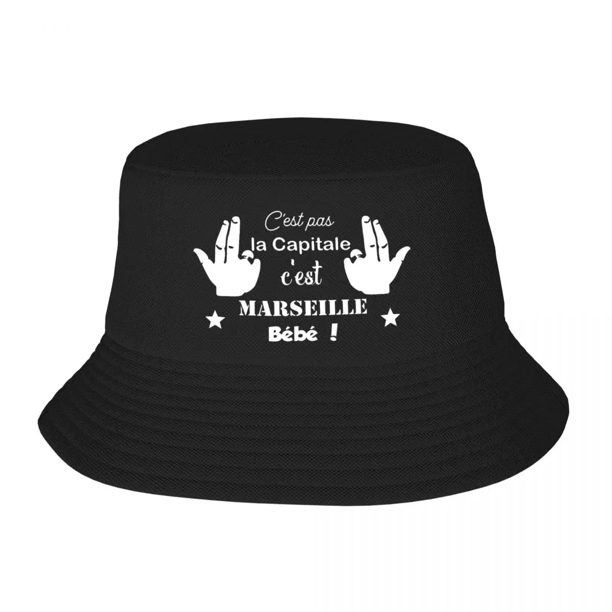 Custom C'est Marseille Bebe JUL Bucket Hat Women Men Fashion Summer Beach Sun Fisherman Cap