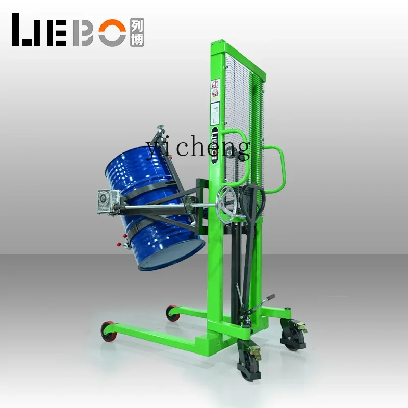 مكدس زيت TQH قابل للطي 450 كجم طبل شاحنة حديد بلاستيك 200 لتر تفريغ