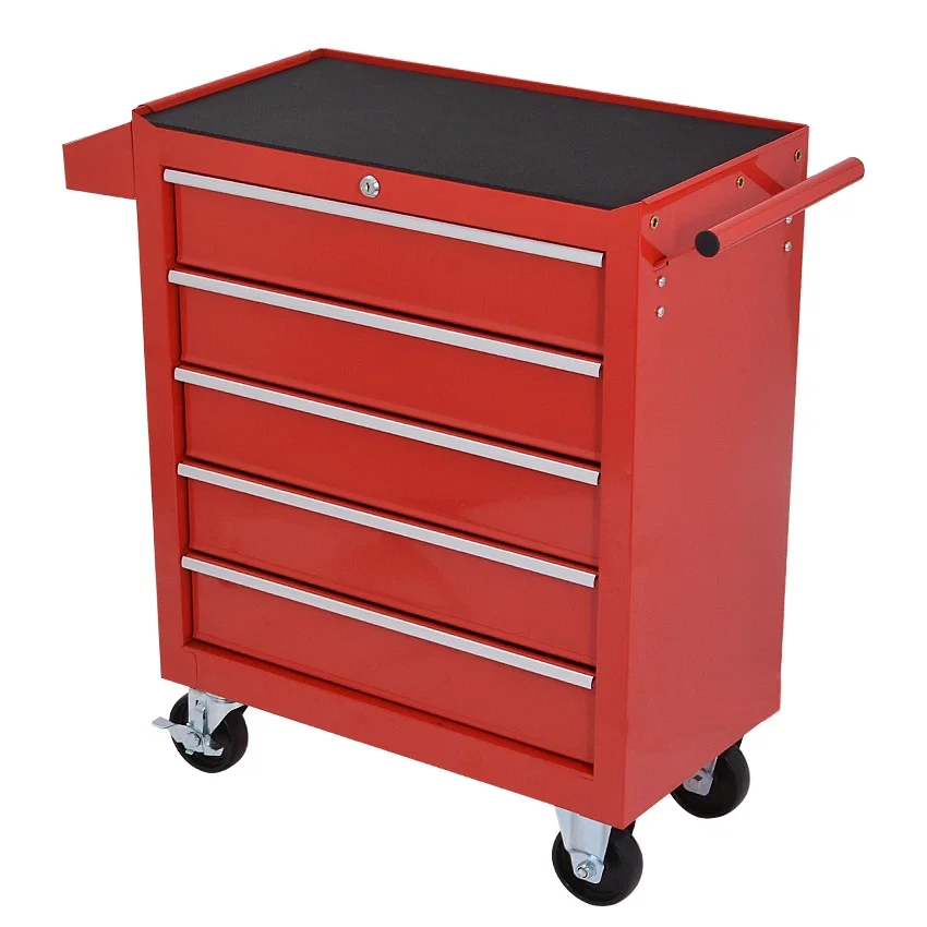 DA-25 5 Drawer Storage Tool Box Trolley Workshop Hardware Mobile Multi-Functional Auto Car Repair Maintenance Toolkit Cabinet