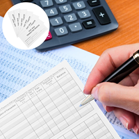 6pcs Checkbook Register Financial Record Book Expense Tracker Personal Budgeting Notebook Filing Products Ledger Journal