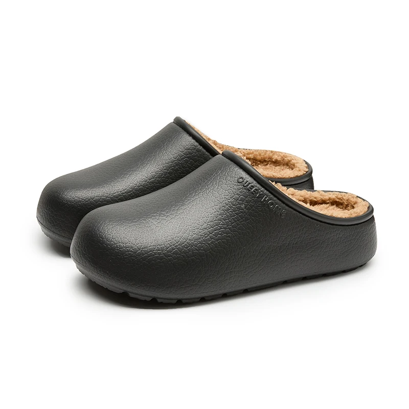 Waterdichte winterpantoffels voor dames, antislip pluche, warme huisschoenen, binnen, buiten, zacht, comfortabel gevoerd, paarschoenen