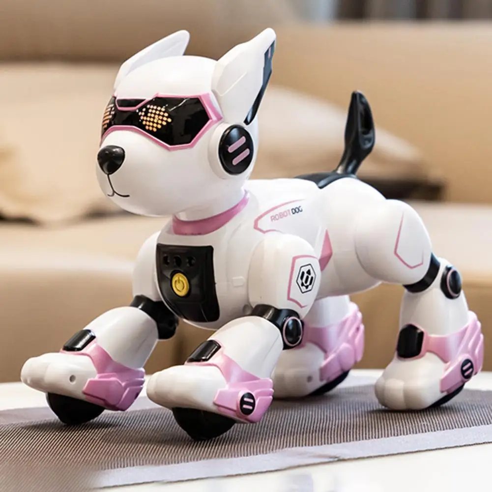 Robot Dog Toy 2.4GHz RC Robot Pet with Interactive Touch Sensors Voice Command Programming Mode Educational Robotic Puppy Toy