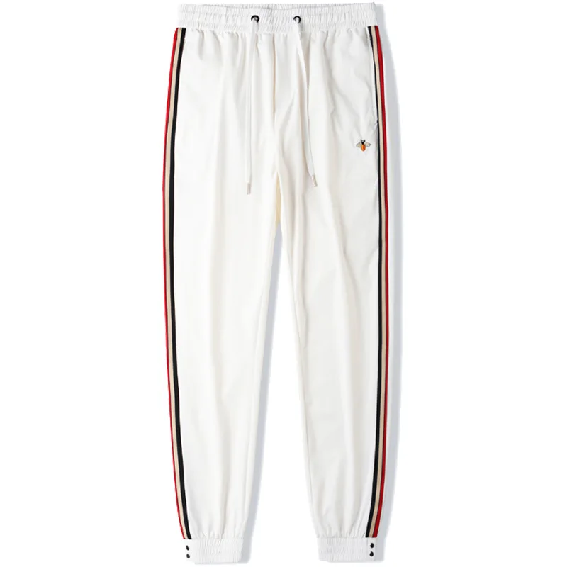 سراويل صيفية رفيعة من الحرير الجليدي رائعة تسمح بمرور الهواء وسريعة الجفاف ومطاطة ومناسبة للكاحل للرجال، سراويل رياضية فاخرة خفيفة #1