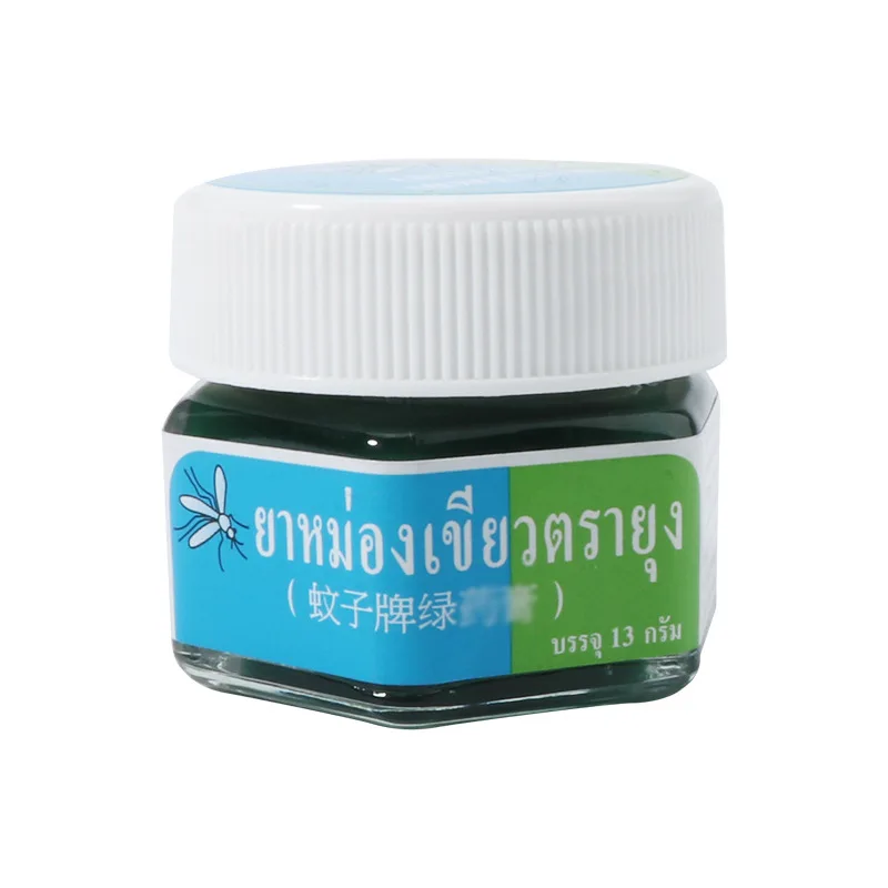 15g natural Green grass cream Mosquito Repellent Cream for Dizziness Headache Pain Relief Mosquito itching Grass Refresh Oil