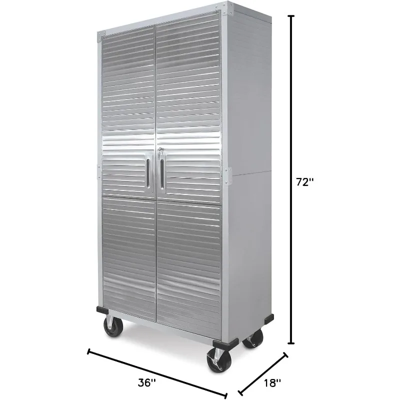 UltraHD Tall Storage Cabinet - Stainless Steel 2 Pack