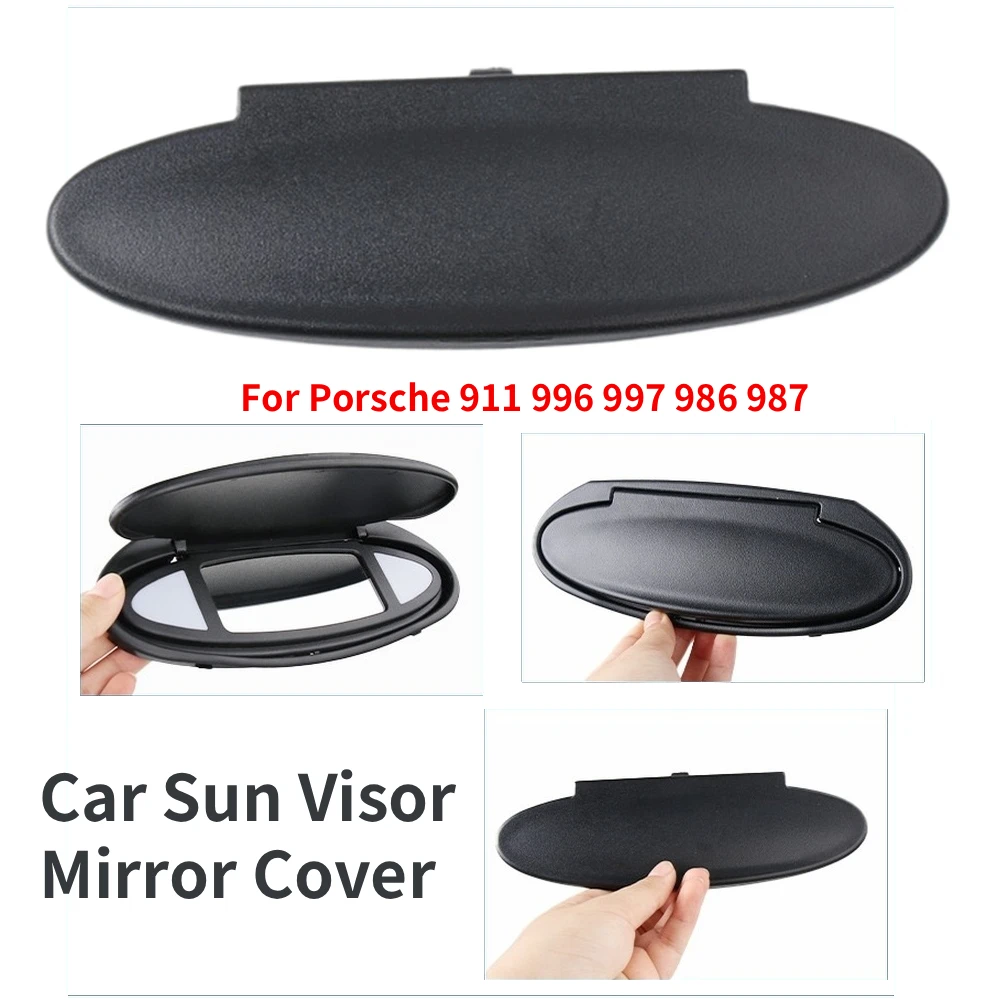 For Porsche Car Sun Visor Vanity Mirror Cover Replacement 99773103115 Interior Makeup Mirror Cover 911 996 997 986 987