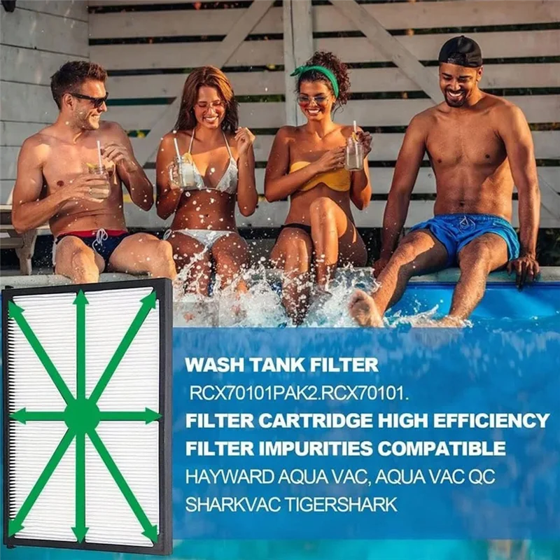 A22F-For Hayward Robotic Aquavac RCX70101 RCX70101PAK2 خرطوشة فلتر تناسب Sharkvac Maytronics منظف حمام السباحة Tigershark
