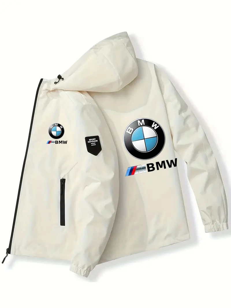 2025 Fashion Zipper Men's and Women's Jackets Brand BMW Printed Sports Hip Hop Casual Zipper Unisex Long Sleeve Hoodie Jacket