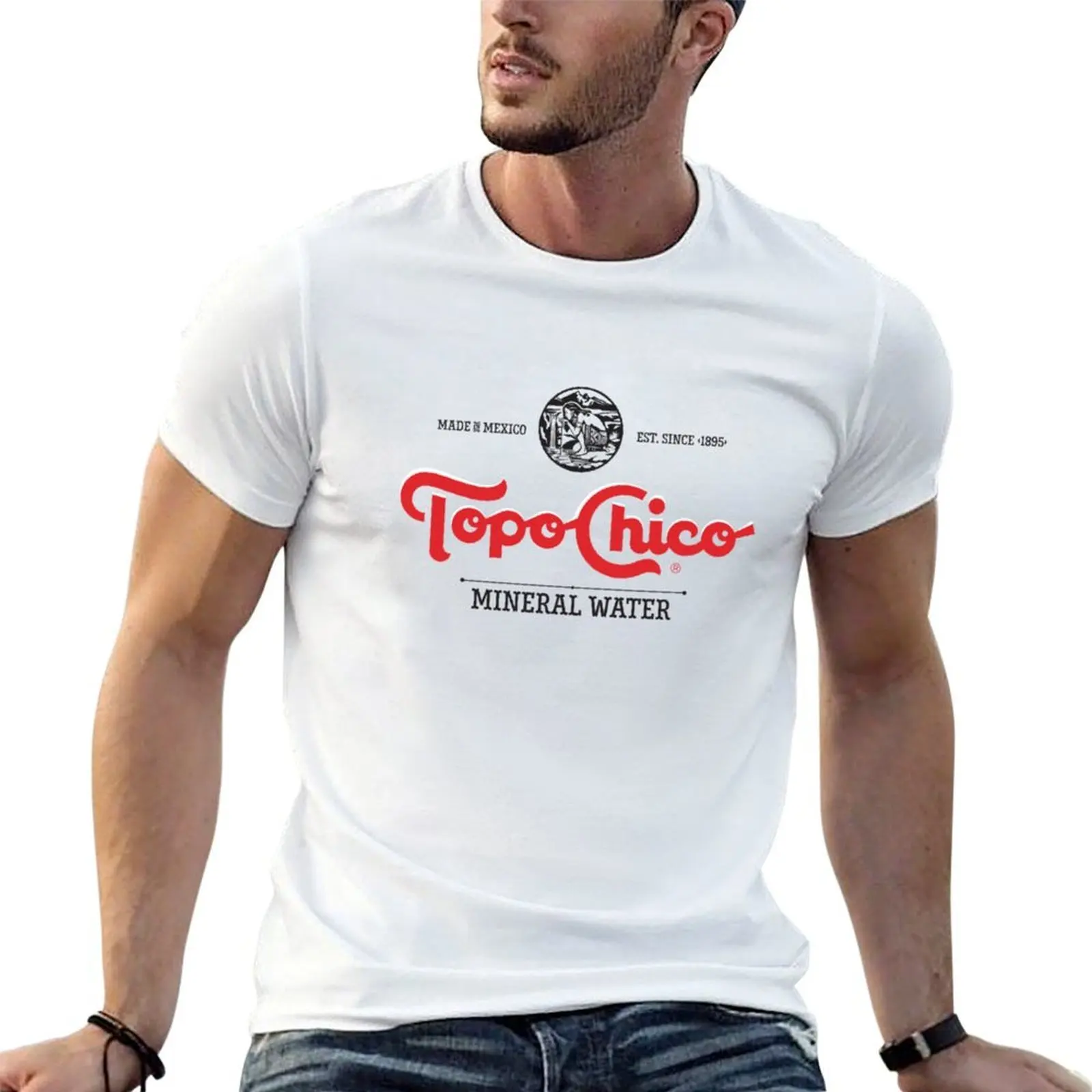 Camiseta Topo Chico para hombre, camiseta de algodón de alta calidad, camiseta de algodón grueso para hombre, camiseta 100% algodón.