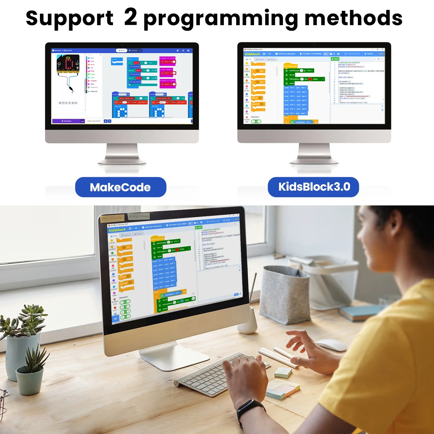 Keyestudio STEM-programmering RGB kleurrijke lampleerkit voor BBC Microbit V2-kit integreert kleur Interessante geschilderde kit