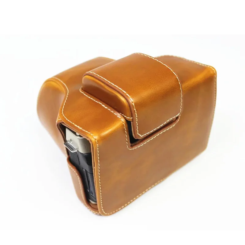 جراب جلد صناعي لفوجي فيلم ، حقيبة كاميرا فيديو ، غطاء كامل للجسم ، غلاف واقي للعدسة بحزام ، فوجي ، XT200 ، 15-45 ، فاخر